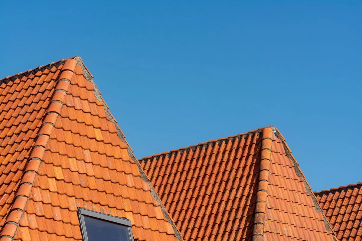 Clay barrel tile rooflines on homes in Vancouver, WA